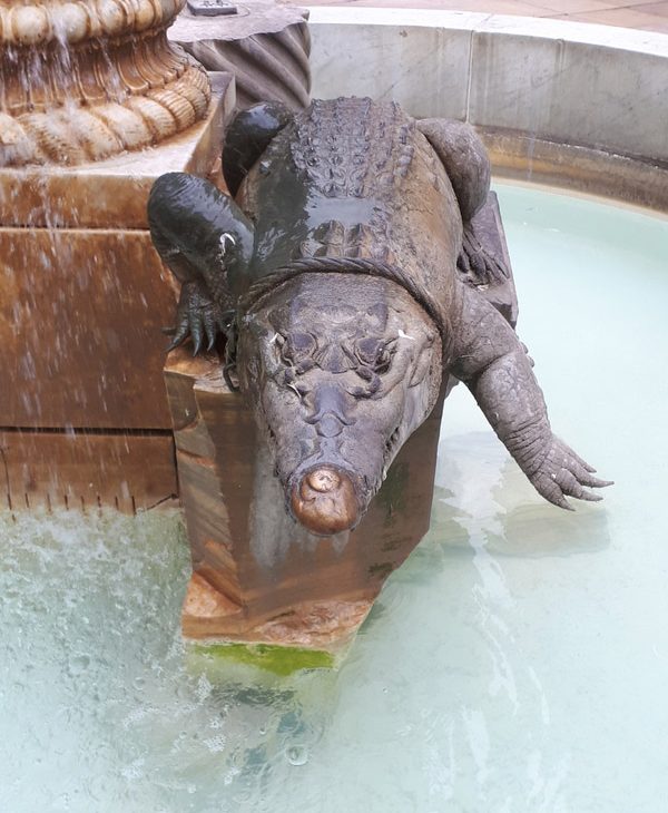 Nîmes gard romain arènes crocodile fontaine